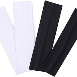 Confidence Sports Headband for Men and Women | Non-Slip Stretchy Elastic Sweatbands for Gym Workout Running Cycling Yoga (Set of 4 Pcs)-1