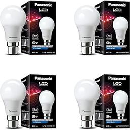 Panasonic 9 Watt Motion Sensor B22 Led Bulb for Home with 3 Mtr Radius Sensor Area, Auto Off After 15 Sec Comes with 25000 Bh Life and 1 Yr Warranty (Pk4)-24