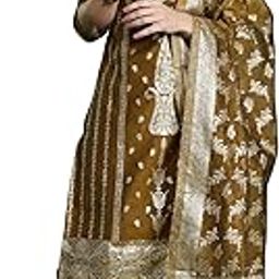 Women's Silk Blend Woven Design Straight Kurta With Palazzo & Dupatta Set (Kh9Mt5538)-image-23