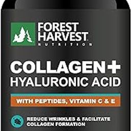 Forest Harvest Collagen with Hyaluronic Acid, Vitamin C & Vitamin E | 60 Veg Capsules | Clean Beauty & Wellness Support | WHO-GMP, ISO & HACCP Certified-75