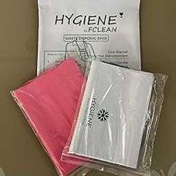 HYGIENE Disposal Bags for Baby Diaper | Newborn to 24mo | Essential for Baby | Mix 'n' Match | Small 6.5"x10" | Pink and White | 2 x 25 bags (Total 50 bags)-32