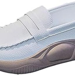 LOOM TREE Casual Women Shoes Comfortable Slip On Soft for Indoor Outdoor Walking Beige 38-92
