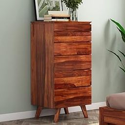 MANNAT ARTS Sheesham Wooden Chest of Drawer with 6 Spacious Drawer Storage for Elegant Living Room Storage - Chest of Drawers Wooden Cabinet for Bedroom Home Decor (Design 15)-image-32