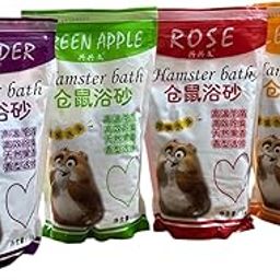 Gorilla pets Playfull Sand Bath for Hamster, Gerbill 1 kg Different Flavours (Color May Vary)-image-14