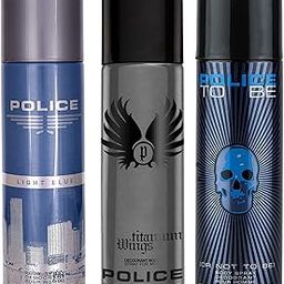 Police Light Blue + Wings Titanium + To Be Man Deo Combo Set 600ml-30