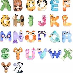 Lyrovo Magnetic Alphabet Letters for Kids – 26 Capital ABCD Animal Magnets - ABCD Toys for Kids-image-20