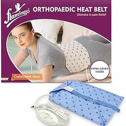 Flamingo Orthopaedic Electric Heating Pad With Extra Cover | Heat Belt with Temperature Controller | Pain Relief Heating Belt for Lower Back, Knee, Shoulder, Cramps, and Neck | Heat Pad Back Pain Relief | Regular-18