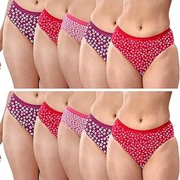 Women's Cotton Pack of 10 Floral Panty-picture-25
