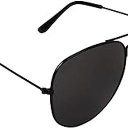 Unisex Aviator UV Protected Sunglasses (Black, Free Size)-image-36
