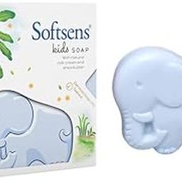 Softsens Kids Mambo the Elephant Soap| Grade 1 Soap| Infused Shea Butter & Milk Cream |Dermatologist Tested| Shape Soap (75g)-image-89
