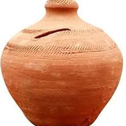 Terracotta/Clay Coin Bank/Undiyal/mitti gullak (Brown)(Pack of 1)-22