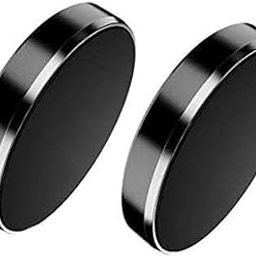 [Pack of 2 Magnetic Mobile Phone Holder Car Dashboard Mobile Bracket Cell Phone Mount Holder Stand Universal Magnet Wall Sticker for iPhone (Black)-27