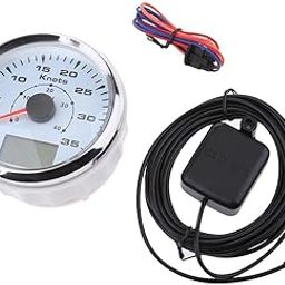 MYADDICTION Steainless Steel GPS Speedometer 85mm 35Knots 9-32V White Dial Chrome Bezel| Parts & Accessories | Boat Parts-image-19