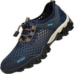 Men''S Sneakers Lightweight Breathable Male Footwear for Tennis Walking Sport 43 Blue-image-44