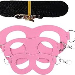 BNF 3X Sugar Glider Harness and Leash Set Outdoor for Rabbits Hamsters Squirrels Pink | Pet Supplies | Small Animal Supplies | Collars Leads & Harnesses-image-84