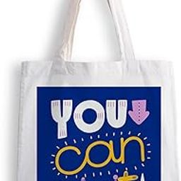 Canvas Tote Bags for Women, College Bag for Girls, Tote Bag for Shopping, Travel & Beach Bags for Women - You Can - D No - 176-image-81