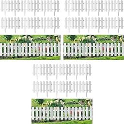 HASTHIP® 18PCS Garden Fence Outdoor Border 50x30cm Connectable Plant Partition Fences Decorative White PVC Decor for Flower Bed Green House Porch-image-34
