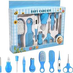 Tusmad 10-in-1 Baby Portable Manicure Grooming Kit For New Born Baby for Newborns, Infants & Toddlers - Includes Finger Brush, Hair Brush, Comb, Nail Scissors, Nail Cutter, Tweezer, Nail Filer ( Grooming Kit)-image-52