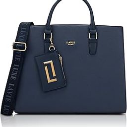 Duo Eliza Large Solid Tonal Satchel Laptop Bag for Women | Fits Upto 15 Inch Laptop | Laptop Handbag for Work | Ladies purse | Stylish Shoulder Bag | Ladies Gift-picture-39