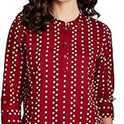 Women's Printed Regular Cotton Short Kurti-picture-32
