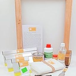 sumikrafts Screen Printing kit: Screen Printing Wooden Frame Large Size 12 inch x15 inch with pre Stretched mesh no 16+sumika Black vinysheen Ink 250gm for Graphic Arts Screen Printing-5