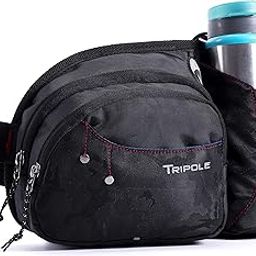 Hydra Waist Pack with Bottle Holder for Running, Cycling and Daily Use (Black Jacquard)-image-33