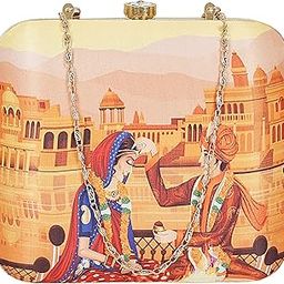 Women's Casual Printed Clutch Bag Purse (Multicolor)-31