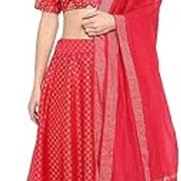 Women's Poly Silk Readymade Lehenga Choli Set-12