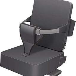 LOOM TREE® Booster Seat for Dining Table Portable High Chair Seat Pad for Kids Children 39Cmx39Cmx10Cm Dark Gray | Feeding | Booster Chairs-image-77
