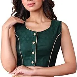 rene Jacquard Green Sleeveless Stitched (D-1005721@@P)-picture-32