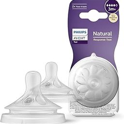 Philips Avent Natural Response Bottle Teat - 2 x Baby Bottle Flow 4 Teats for Babies Aged 3+ Months, BPA Free (Model SCY964/02)-21