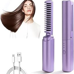 From the Farm Mobile Heat Brush – Cordless, Rechargeable Electric Hot Comb for Hair Straightening – Portable, Fast-Heating Pressing Comb for Natural, Curly, or Coarse Hair Adjustable Temperature & Travel-Friendly Design-image-26