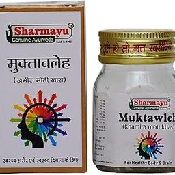 Sharmayu Muktawleh (Khamira Moti Khas) | Ayurvedic Tonic for Mind & Body | Pearl-Infused Vitality Formula | 60 g | Genuine Ayurveda-image-3