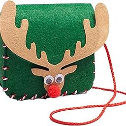 CALANDIS™ Lovely DIY Shoulder Bag Making Kit Sewing Hand Bag Small for Women Holiday Green Elk | Womens Handbags & Bags-image-35
