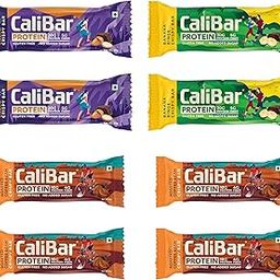 CaliBar 20g & 10g Protein Bar - 2 Bars Almond Choco, 2 Bars Banana Binge & 2 Bars Roasted Coffee Bean (Pack of Total 6 Bars) | No added Sugar, Gluten-Free & 5g Fiber (65g x 4 Bars) + (40g x 2 Bars)-image-31