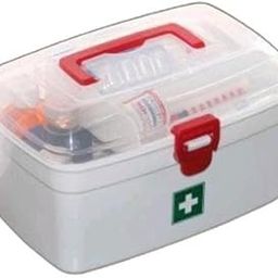 Medical Storage Containers Medicine Box Organizer Home Emergencies First Aid Kit Pill Case with Compartments and Handle Multi-Purpose Box Multi |Design - 1090 for Home and Kitchen-image-66
