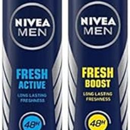 Nivea Unisex Fresh Active Deodorant Spray (Active Deo + Fresh Boost Deo), 2 Count-19