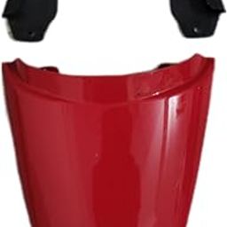 BalaJi Auto Parts Glamour Back Tail Light Upper Plate Red Color (2pcs set Tail Plate and Tail Connector Black) Sports Red Colour-picture-24