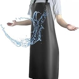 DEBIK Waterproof Apron with Comfortable Adjustable Bib Rubber Vinyl Dishwasher Heavy Duty Apron for Men Women Dishwashing-20