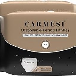 Carmesi Disposable Period Panties (M-L) | 360° Protection for Super Heavy Flow | No Leakage, No Rashes, No Discomfort | All-Night Protection | Ultra-Absorbent Core | 4 Pcs (Pack of 2)-image-48