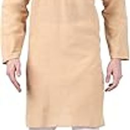 BIBO Men's Khadi Cotton Handloom Kurta with Churidar Pyjama-image-43