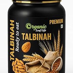 Organic leaf life (Premium) Talbinah Organic Barley Mix – 100% Natural with Almonds, Dates & Herbs – Nutritional Supplement – 500g – Instant Healthy Drink Mix (FSSAI Certified)-image-8