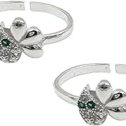Silver Comfortable And Simple Design Toe Ring | Beautiful Design | 2 Pieces Set I Chandi Toe Ring-image-22