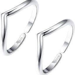 Silver Toe Rings for Women | 92.5 Sterling Silver Hypoallergenic Adjustable Toe Rings | Minimal & Elegant - Lovely Gift-image-13