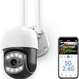SECUEYE 2MP Dome Camera WiFi 2.4GHz 5GHz Pan/Tilt/Zoom Automatic Tracking Human Dection Color Night IP65 Waterproof 24/7 Recording Outdoor Security-5
