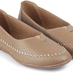 WESTOES Beige Belly Especially for Ladies | Comfortable Platform Heel with Stylish Look | Western Dress Go to Shoes (WB05)-image-73