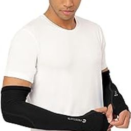 Unisex Breatheable Bamboo Cotton Antibacterial Arm Sleeves with in Built Glove (Pack 1)-image-95