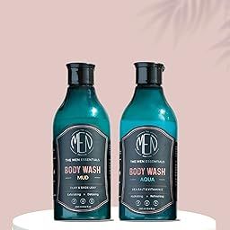 THE MEN ESSENTIALS The Men Essentials AQUA| MUD Duo Body Wash Kit |The Aqua Body Wash | The Mud Body Wash For Men's (Combo Pack of 2)-picture-47