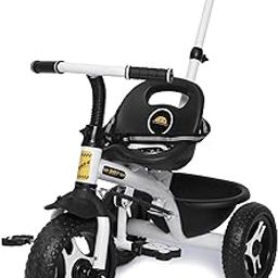 TOY ZONE Blaze-X Tricycle-White | Kids Baby Cycle | Tricycle | Baby Cycle | Tricycle | Kids Cycle with Rubber Wheel | Ride On Car | Push Cycle with Front Basket-image-23