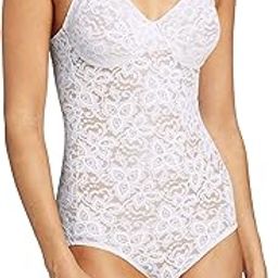 Women's Shapewear Firm Control Lace 'N' Smooth Body Briefer, White, 36B-image-54